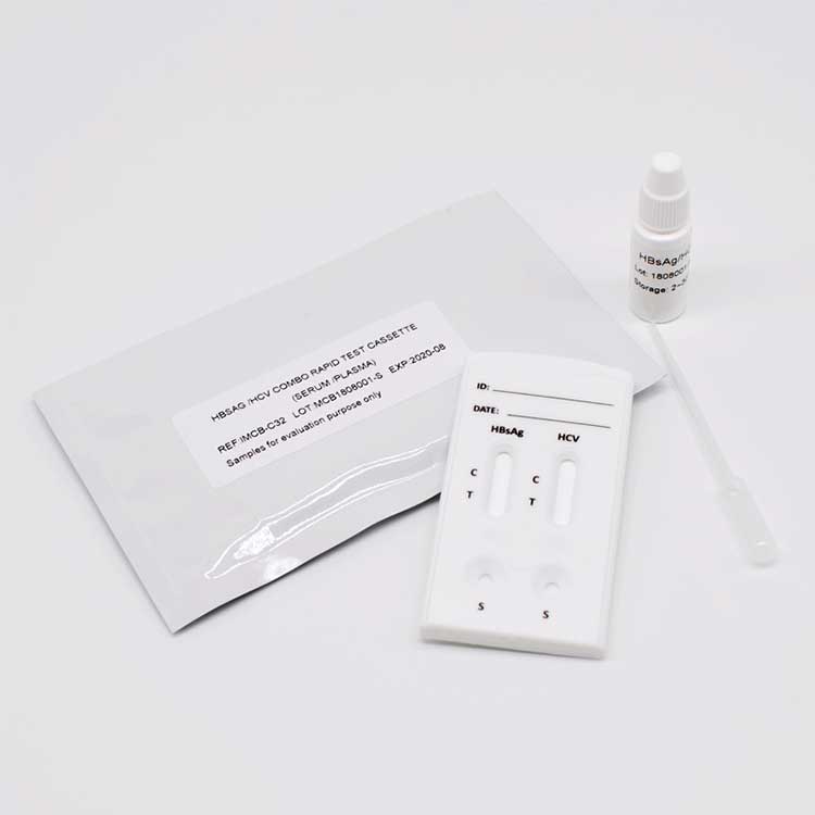 2-ühes Hbsag Hcv Combo 2 paneeli kiirtesti komplekt