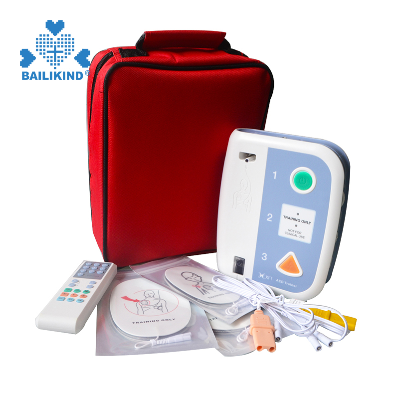 Kuidas kasutada AED Traineri automatiseeritud välise defibrillaatori esmaabikoolitust CPR kooli kakskeelsete õppevahendite jaoks