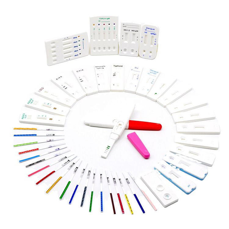 Suure täpsusega meditsiiniline diagnostiline antigeen ja neutraliseeriv antikeha malaaria Igg Igm HIV Hcg Flus Pcr A+b tampooni kiirtesti komplekt